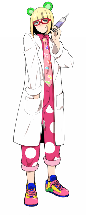 monka, irabu ichirou, kuuchuu buranko, bad id, bad pixiv id, 00s, 1boy, blonde hair, glasses, male focus, solo