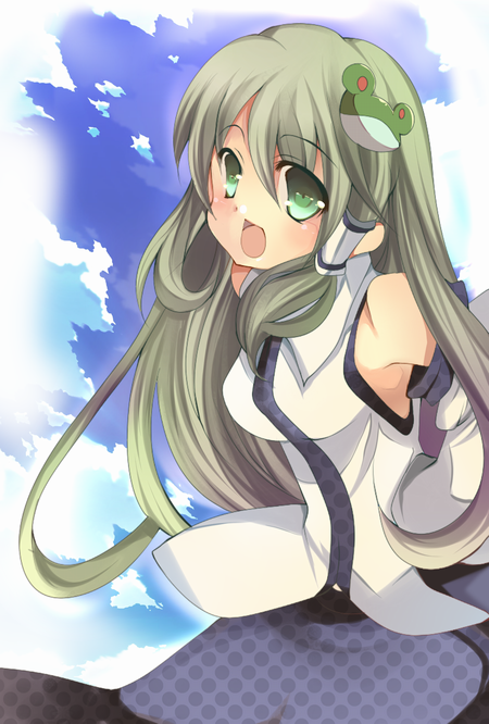 dango (airdanngo), kochiya sanae, touhou, bad id, bad pixiv id, 1girl, female focus, solo