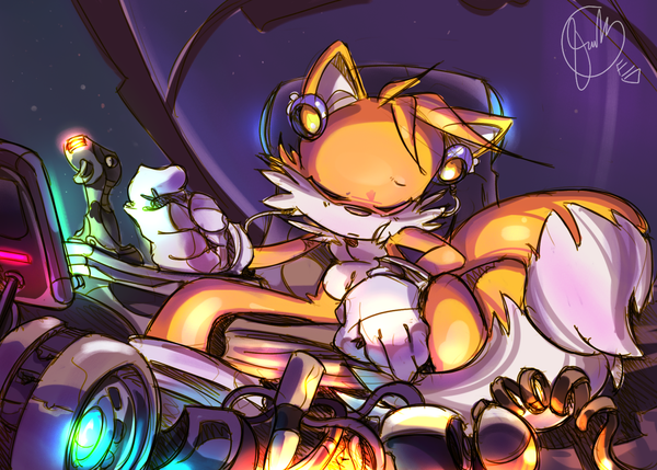 edtropolis, tails (sonic), sonic (series), cockpit, furry
