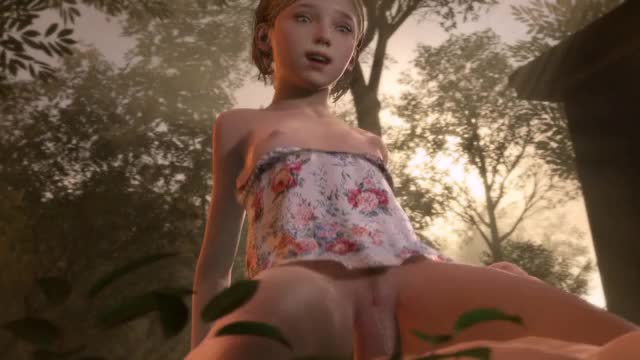 pockyin, sarah (the last of us), sarah miller, the last of us, the last of us (series), animated, tagme, video, 1boy, 1girl, clothes on and off, forest, moaning, nature, riding