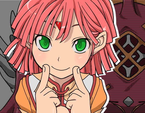 akito (owata11), banpresto, super robot wars, super robot wars original generation, super robot wars original generation gaiden, lowres, 1girl, female focus, fingersmile, green eyes, pink hair, solo, tis (srw)