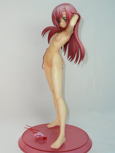 katsura hinagiku, hayate no gotoku!, photo (medium), tagme, 00s, 1girl, breasts, female focus, figure, full body, long hair, nipples, nude, pink hair, solo, toes