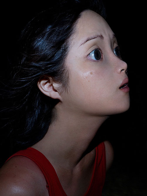 off-topic, third-party edit, 3d, black eyes, black hair, creepy, horror (theme), realistic, solo