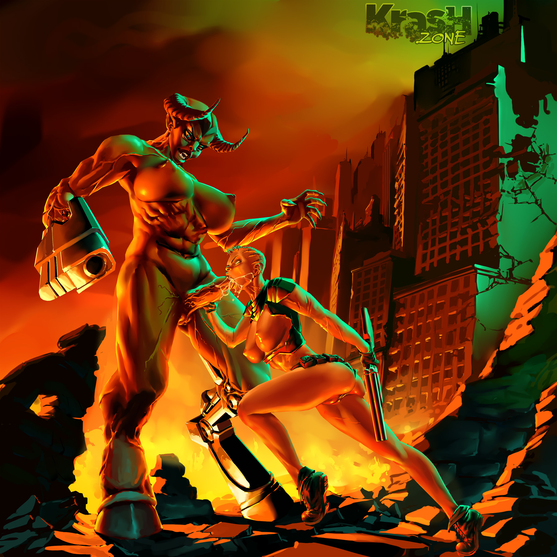 Rule34 – If it exists, there is porn of it / fabalex, kras, krashzone, legio, cyberdemon, doomgal, doomguy / 508537