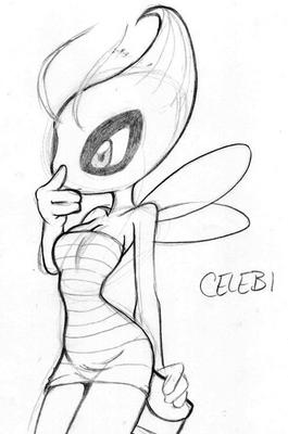 celebi, nintendo, pokemon, lowres, 00s, 1girl, female focus, gen 2 pokemon, greyscale, legendary pokemon, monochrome, mythical pokemon, pokemon (creature), solo, white background