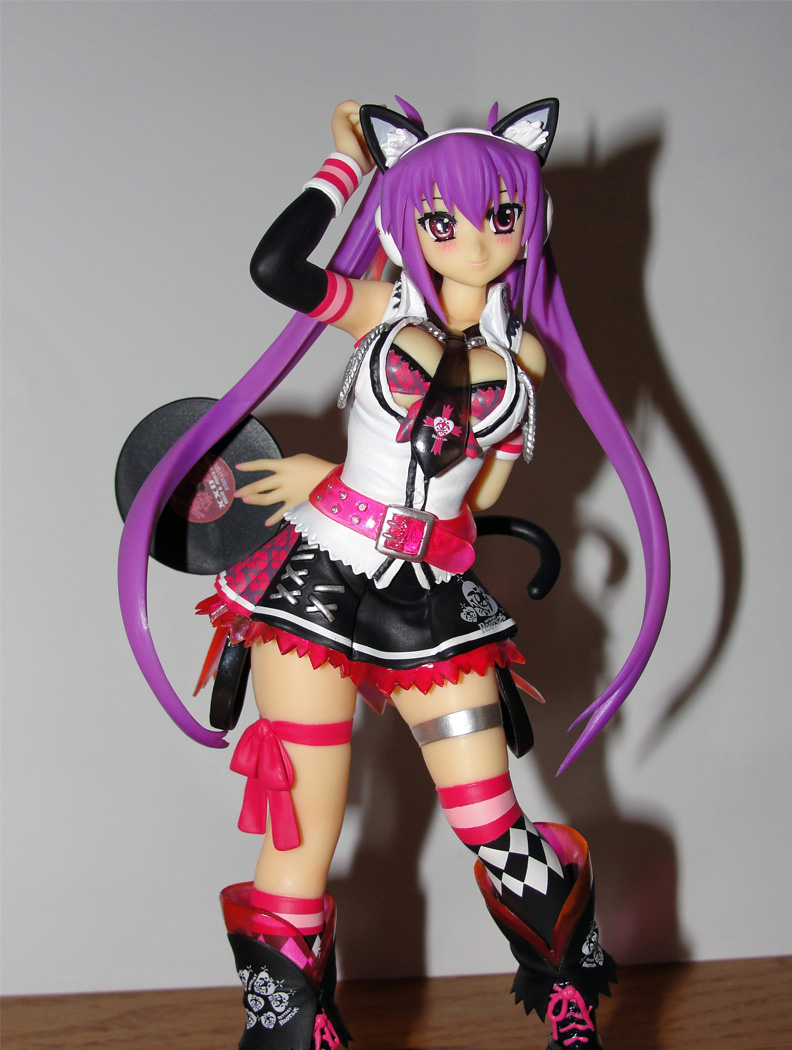 mizushiro celica, beatmania iidx, bemani, tagme, figure, long hair, punk cat, purple hair