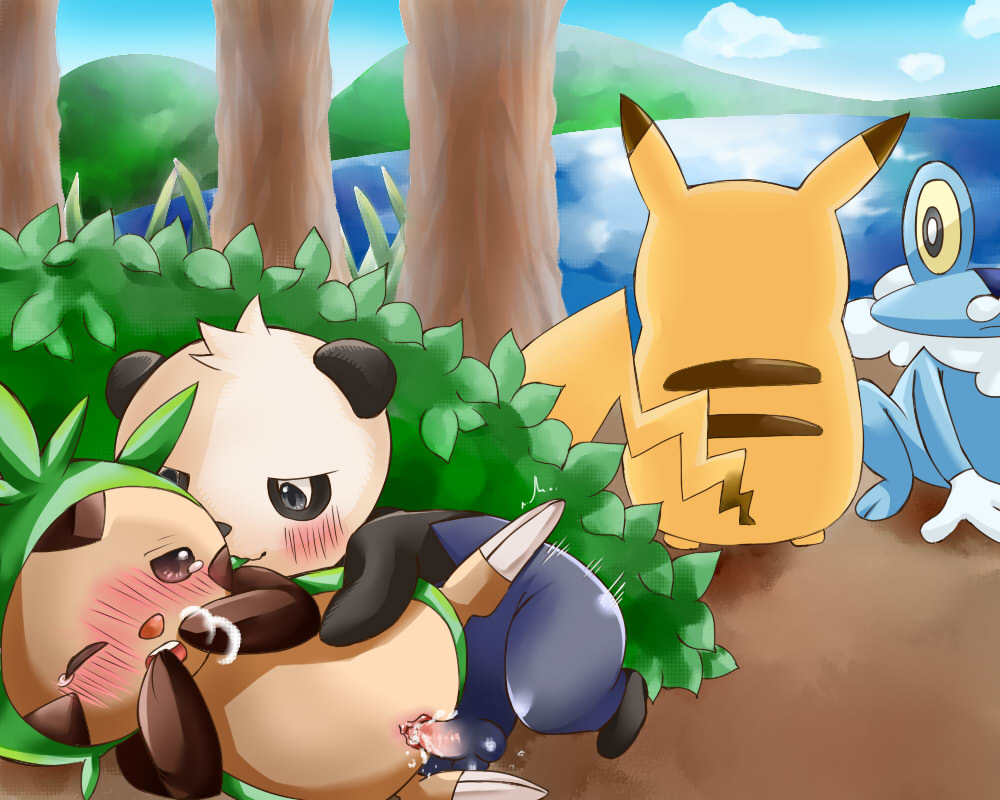Rule34 – If it exists, there is porn of it / ikedakeita, chespin, froakie, pikachu / 509134