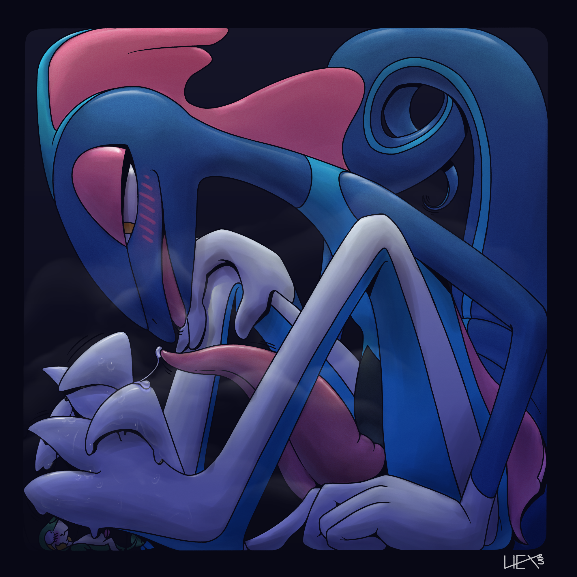 Rule34 – If it exists, there is porn of it / inteleon, pokemon (species), shiny pokemon, snivy / 9882986