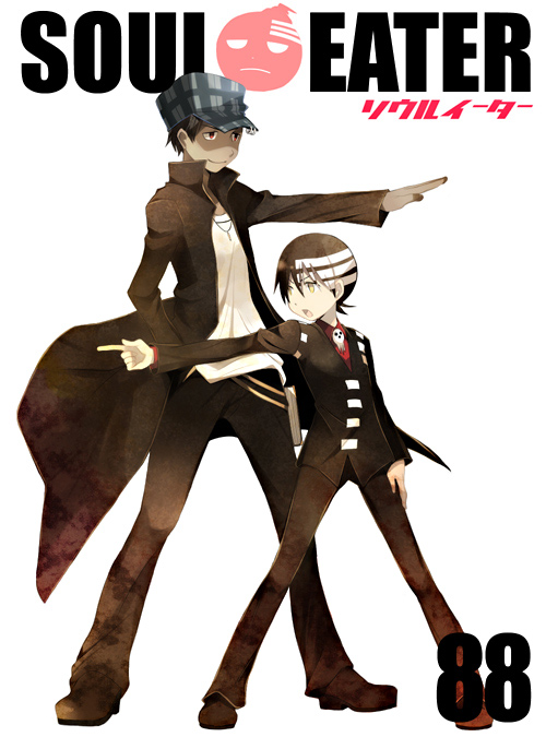 death the kid, noah (soul eater), soul eater, 00s, 2boys, child, male focus, multiple boys