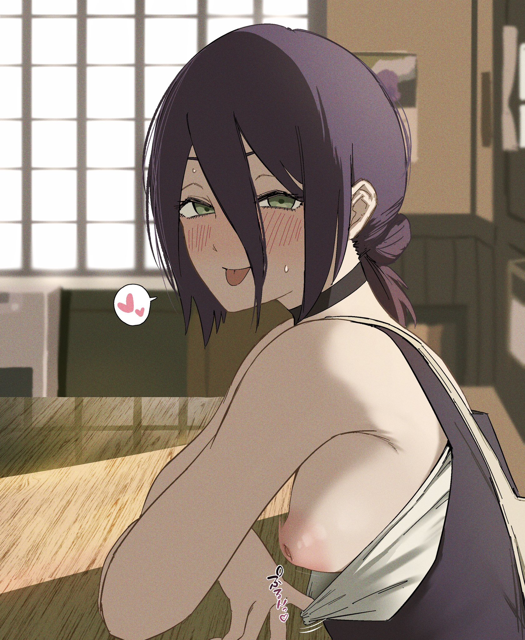 reze (chainsaw man), chainsaw man, highres, tagme, breasts, nipples, puffy nipples