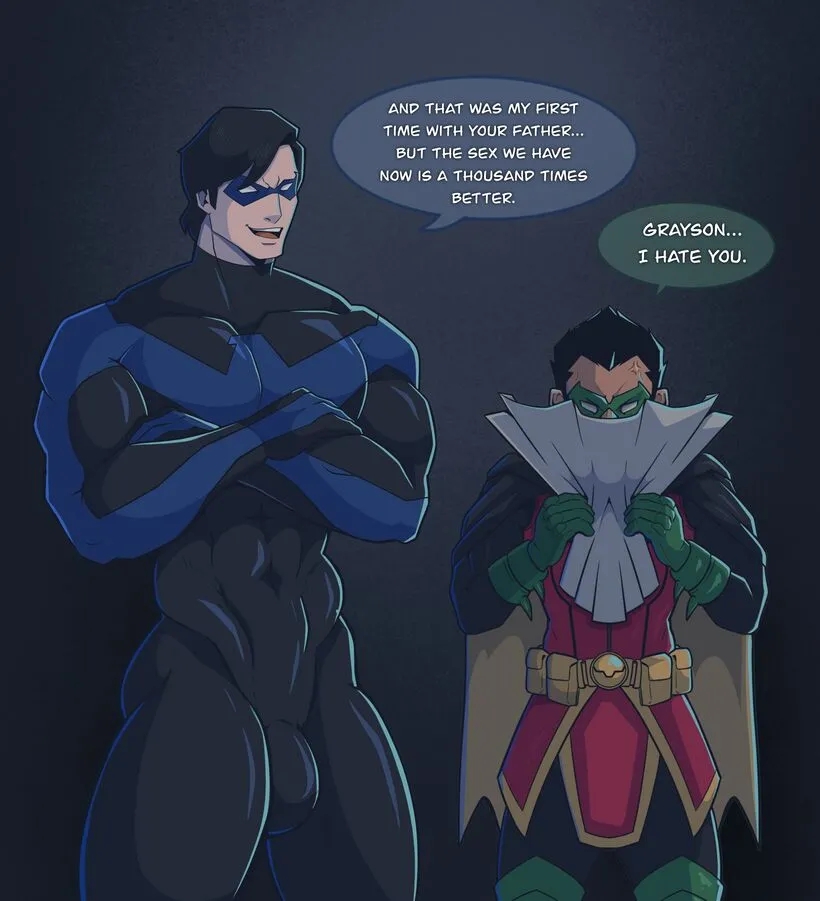 Rule34 – If it exists, there is porn of it / damian wayne, dick grayson, nightwing, robin (dc) / 9904006