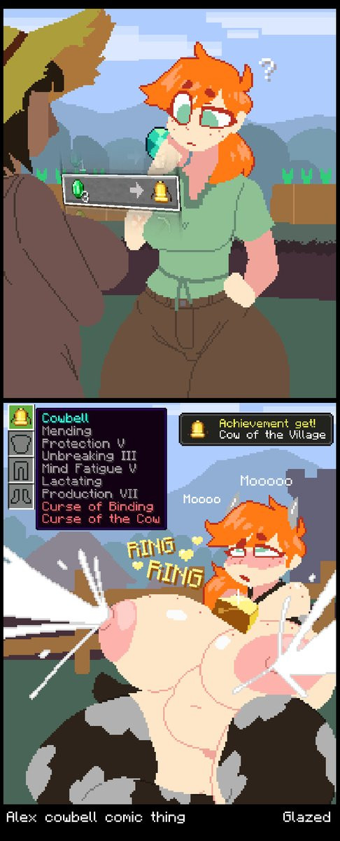 Rule34 – If it exists, there is porn of it / alex (minecraft), emerald, villager (minecraft) / 9905879