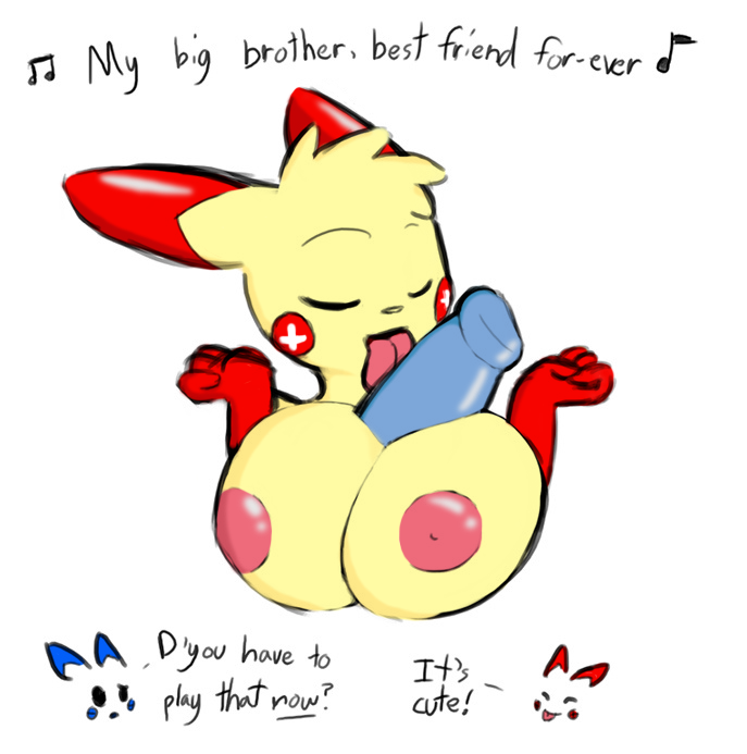 Rule34 – If it exists, there is porn of it / norithics, glint (milkie), minun, original character, plusle, spark (milkie) / 511279