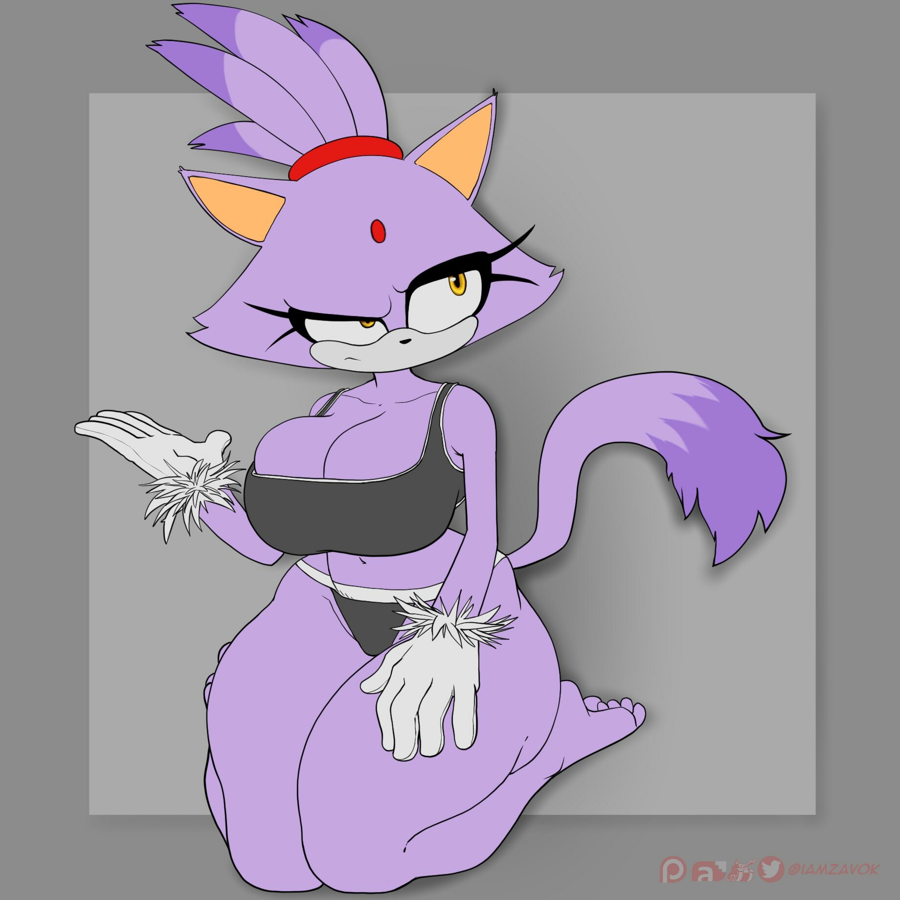 Rule34 – If it exists, there is porn of it / iamzavok, blaze the cat / 9922701