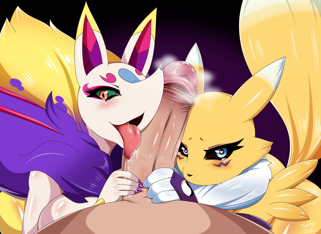 Rule34 – If it exists, there is porn of it / teddy jack, renamon / 512001