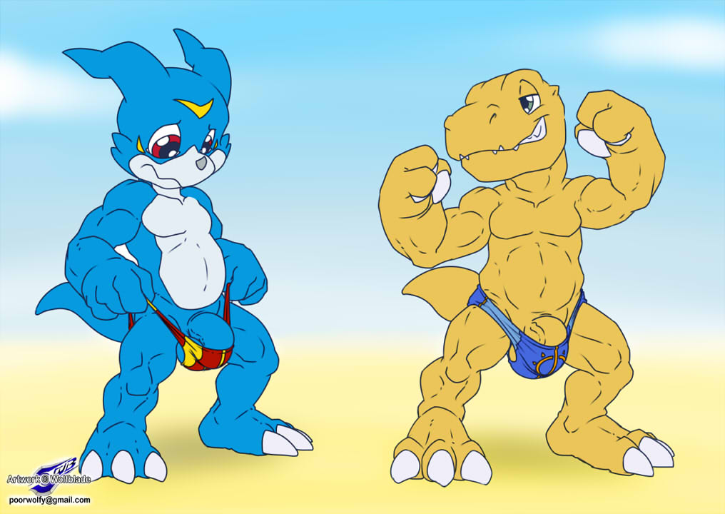 Rule34 – If it exists, there is porn of it / wolfblade, agumon, veemon / 513441