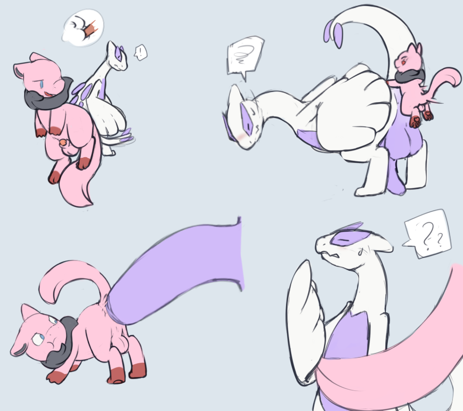 Rule34 – If it exists, there is porn of it / moonlight-kat, legendary pokemon, lugia, mew, original character / 514564
