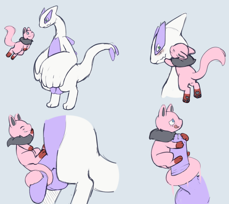 Rule34 – If it exists, there is porn of it / moonlight-kat, legendary pokemon, lugia, mew / 514591