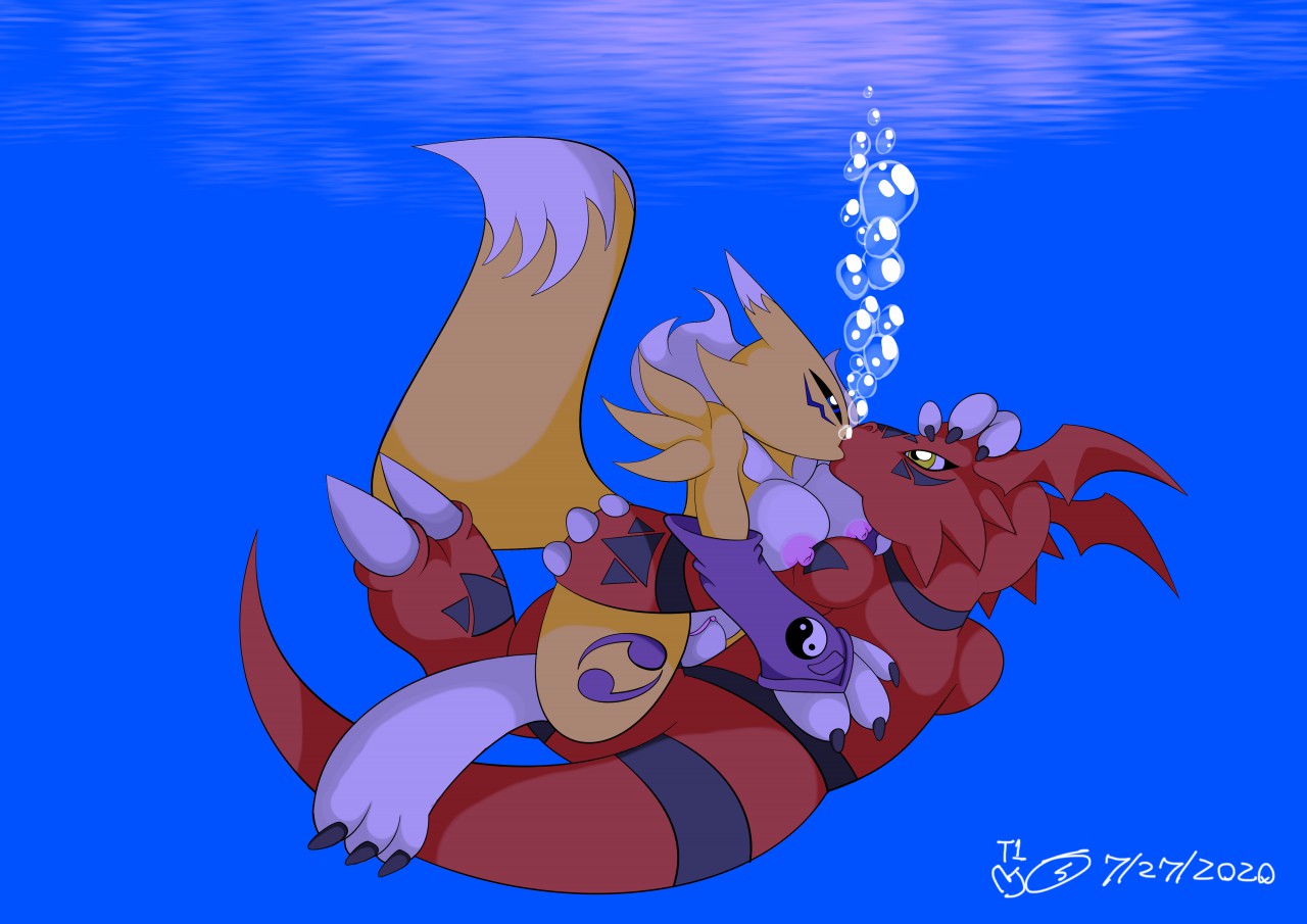 Rule34 – If it exists, there is porn of it / guilmon, renamon / 10014934