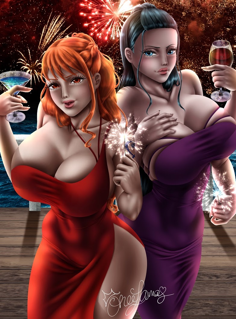 Rule34 – If it exists, there is porn of it / nami (one piece), nico robin / 10019306