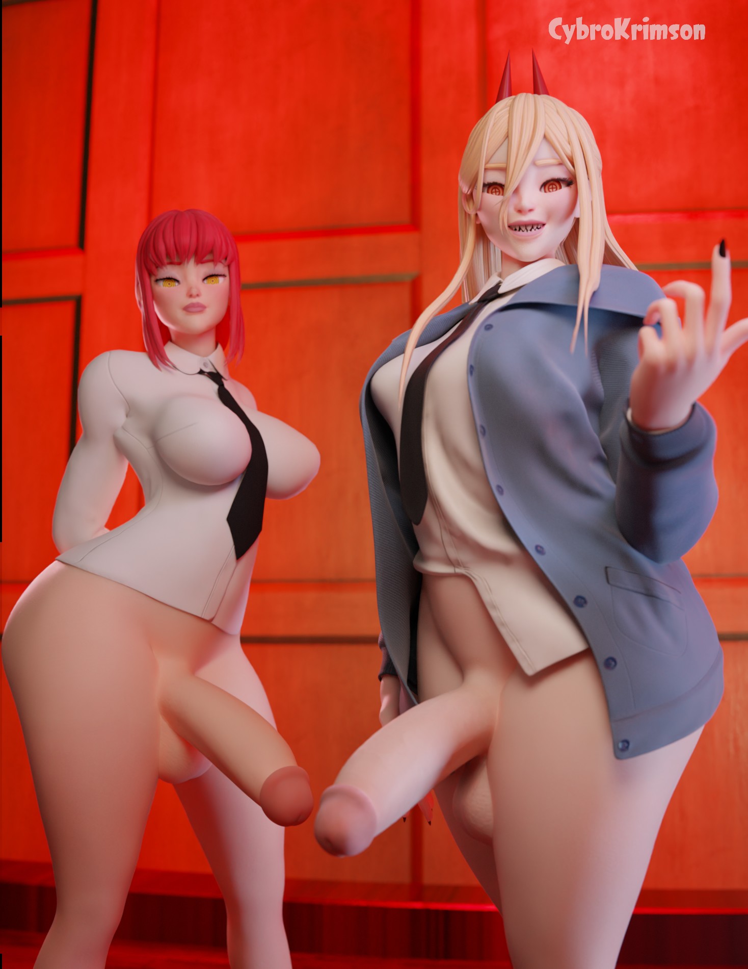 Rule34 – If it exists, there is porn of it / makima (chainsaw man), power (chainsaw man) / 10042971