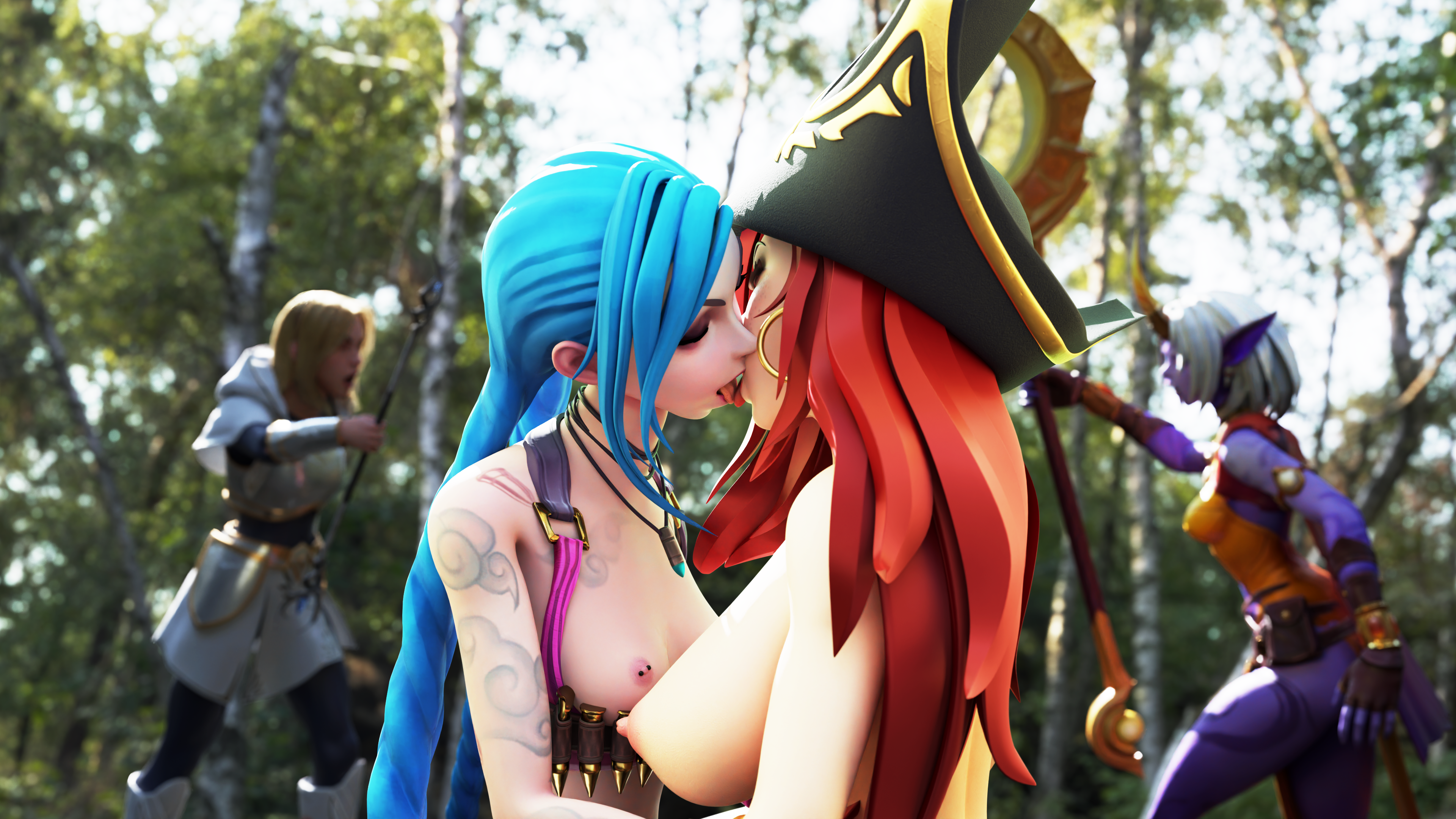 Rule34 – If it exists, there is porn of it / background character, jinx (league of legends), luxanna crownguard, miss fortune, soraka / 10085666