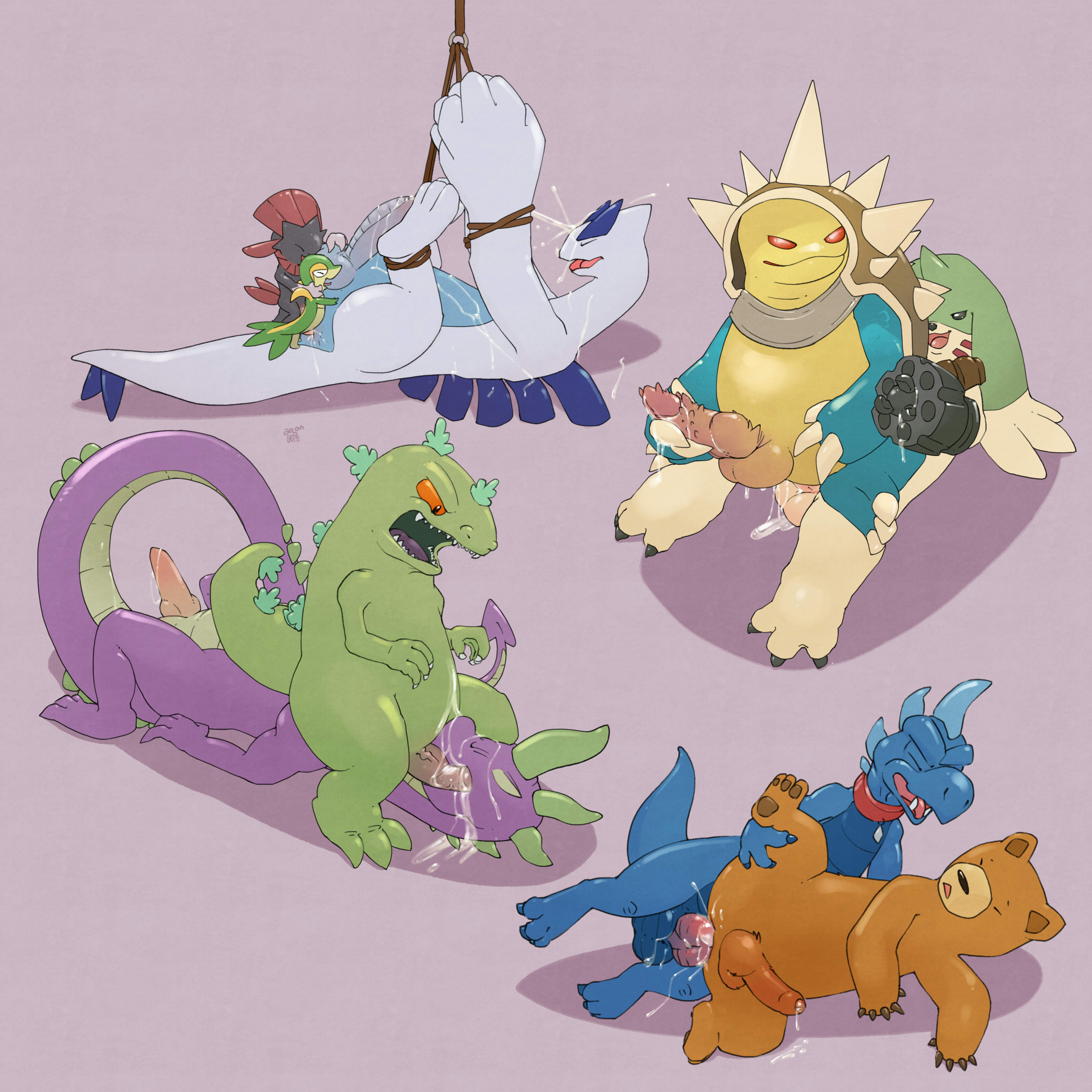 Rule34 – If it exists, there is porn of it / argon vile, gargomon, kuma miko, lugia, rammus, reptar, snivy, spike (mlp), weavile / 518837