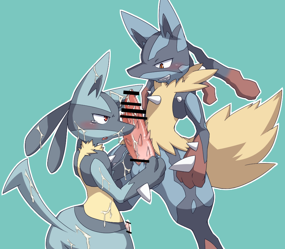Rule34 – If it exists, there is porn of it / uchimaru, big, lucario, mega lucario / 519888