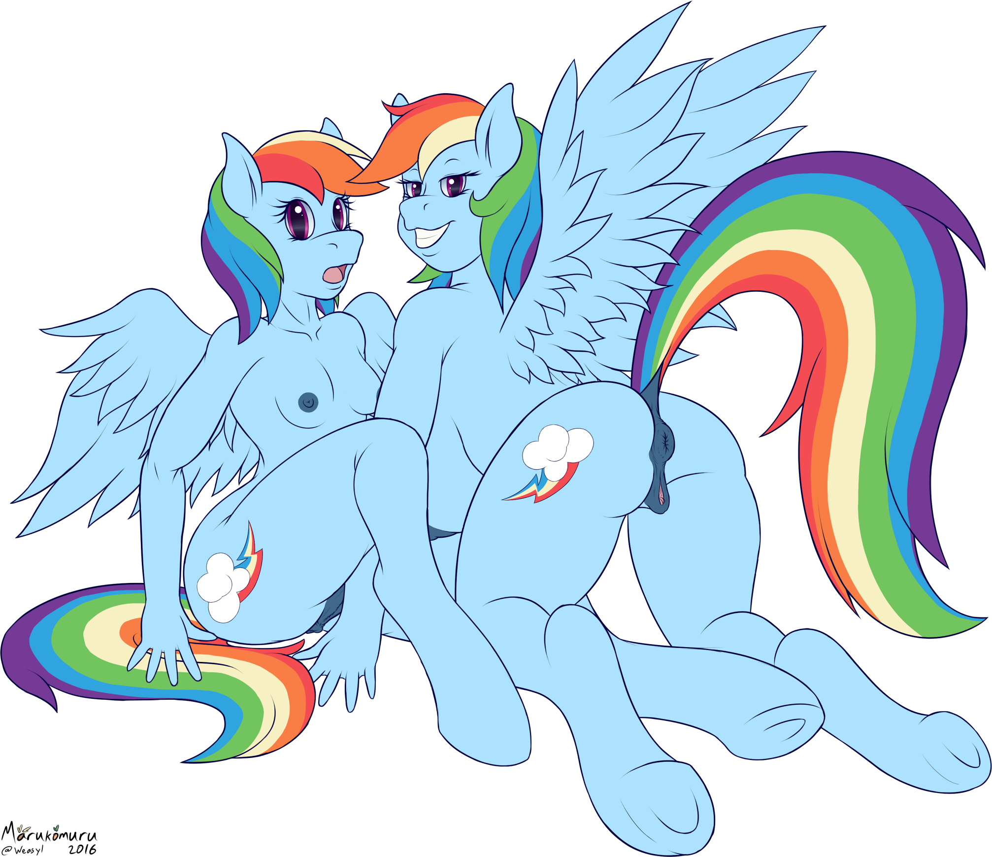 Rule34 – If it exists, there is porn of it / marukomuru, rainbow dash (mlp) / 520544