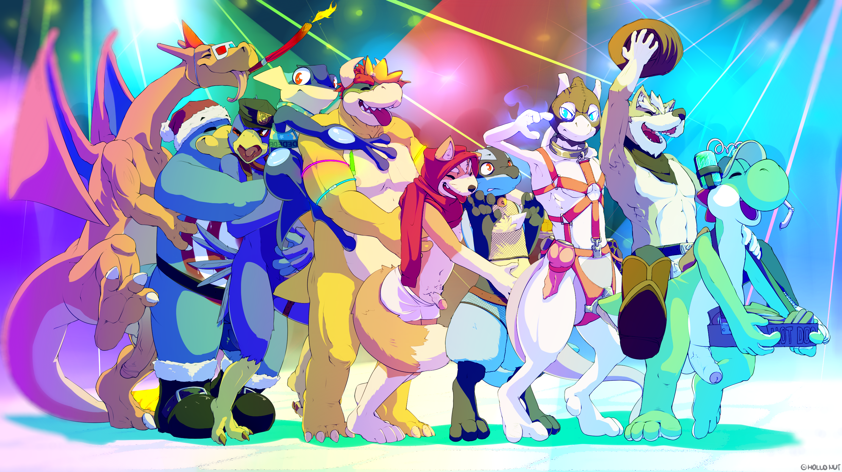 Rule34 – If it exists, there is porn of it / hollo nut, bowser, charizard, falco lombardi, fox mccloud, greninja, king dedede, koopa, legendary pokemon, lucario, mewtwo, yoshi / 522370