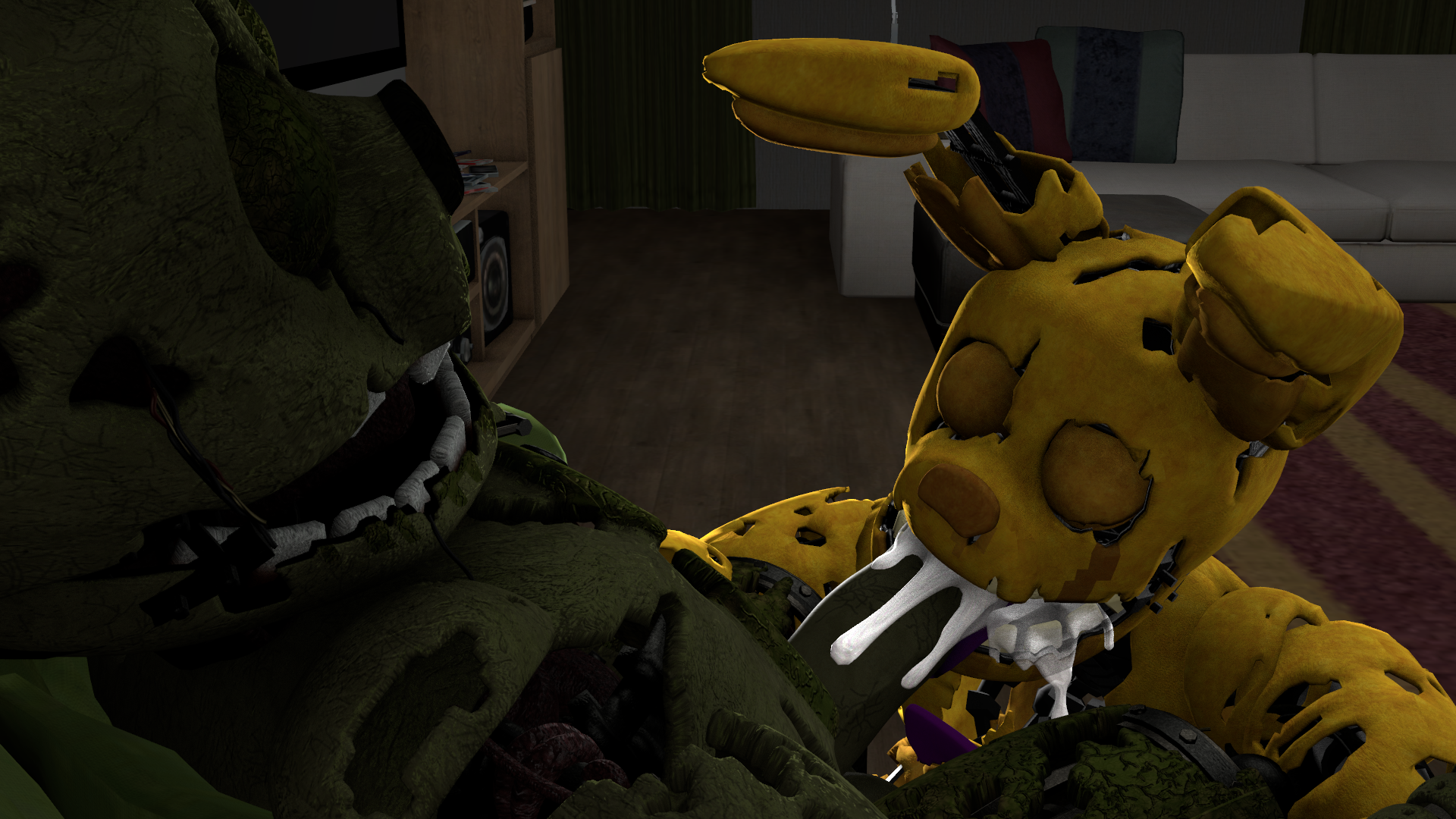 Rule34 – If it exists, there is porn of it / spring bonnie (fnaf), springtrap, springtrap (fnaf) / 10196753