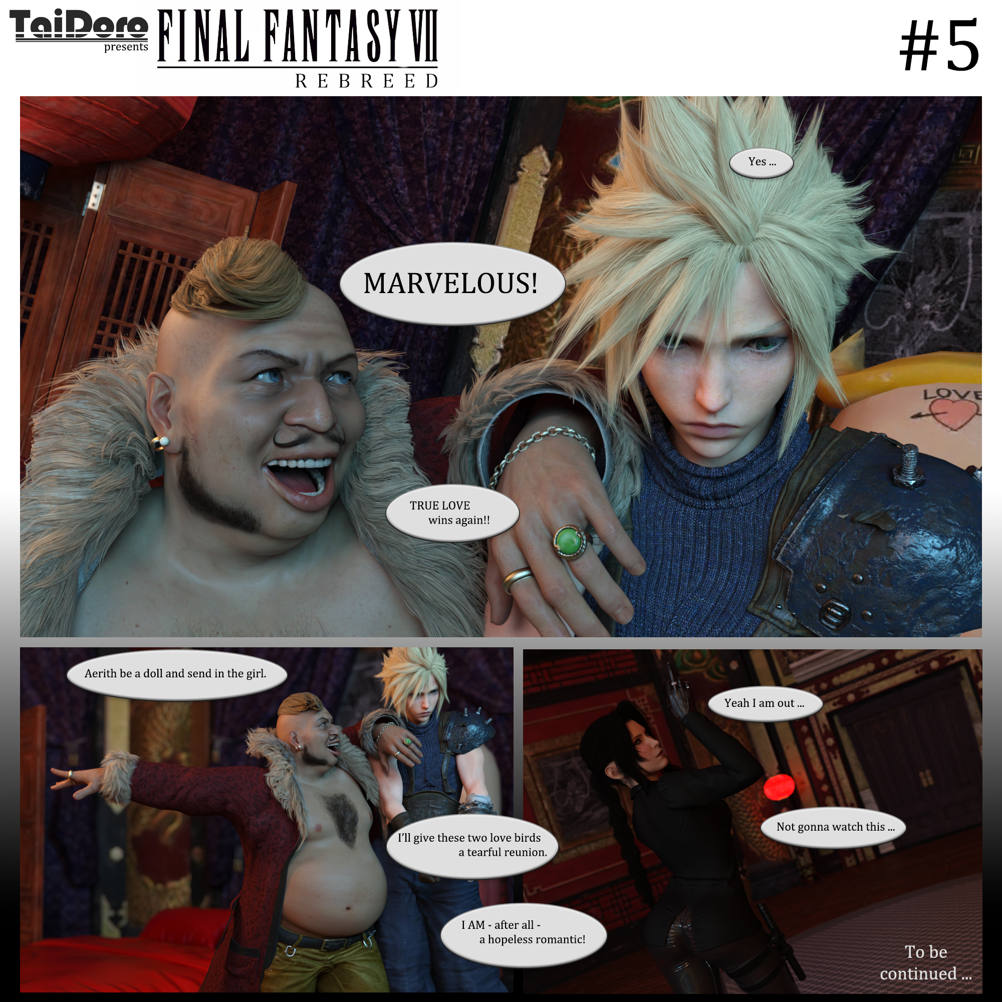 Rule34 – If it exists, there is porn of it / taidoro, aerith gainsborough, cloud strife, don corneo / 10200750