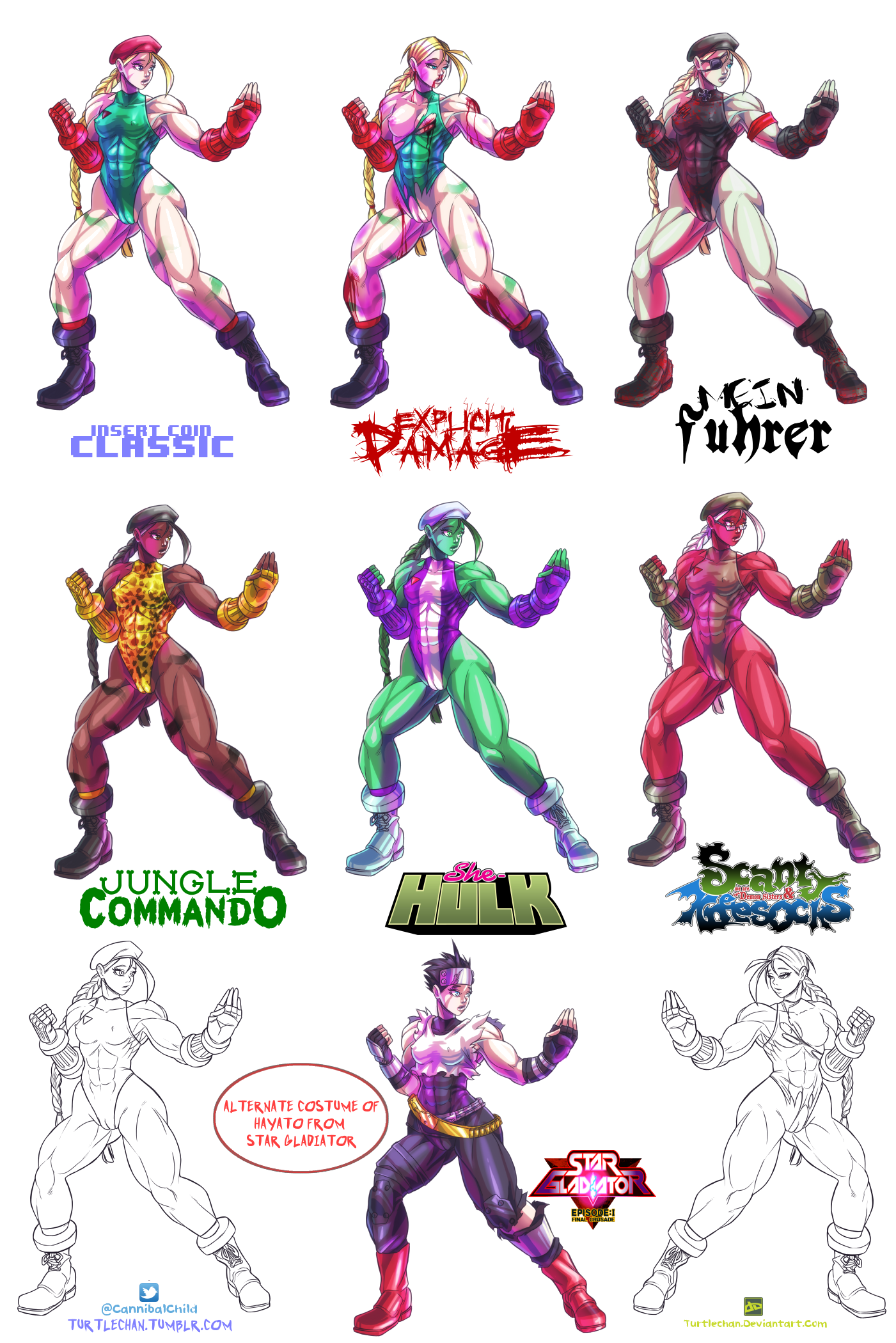 Rule34 – If it exists, there is porn of it / turtlechan, cammy white, kneesocks (psg), she-hulk / 523645