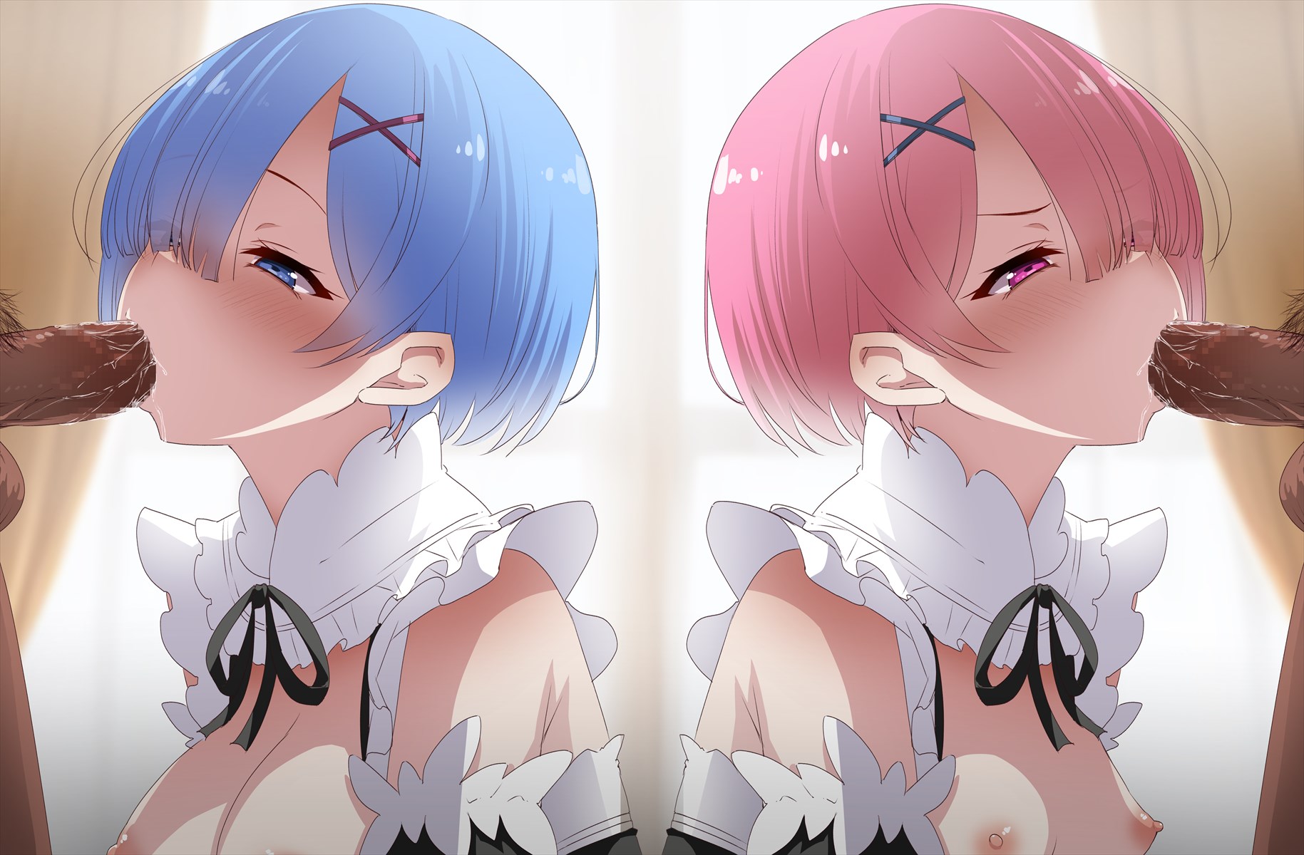 Rule34 – If it exists, there is porn of it / tori (minamopa), ram (re:zero), rem (re:zero) / 10205867