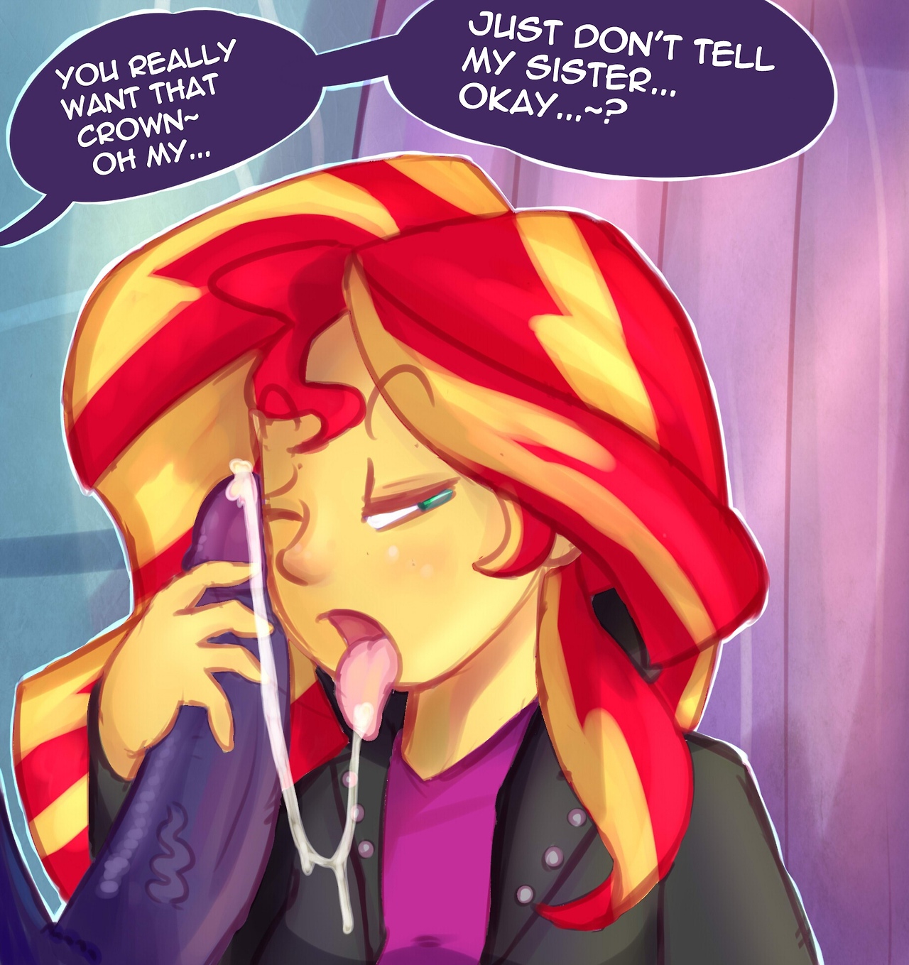 Rule34 – If it exists, there is porn of it / somescrub, princess luna (mlp), sunset shimmer / 524123