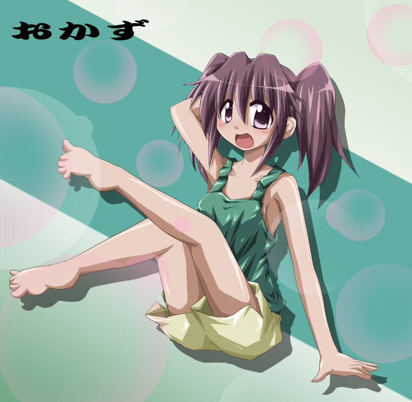 shishinon, asou natsumi, sketchbook full colors, 00s, 1girl, female focus, purple hair, solo, twintails