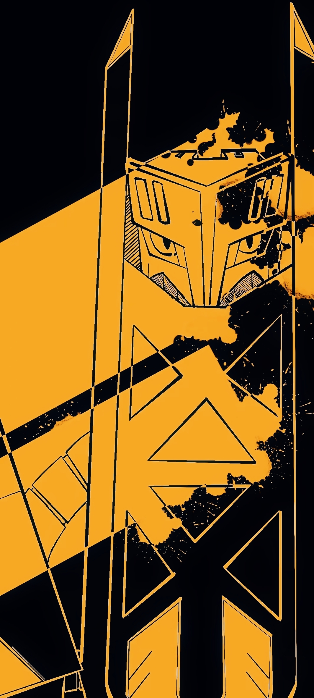 archaludon, nintendo, pokemon, highres, badfish08, limited palette, no humans, pokemon (creature), pokemon focus, solo, straight-on