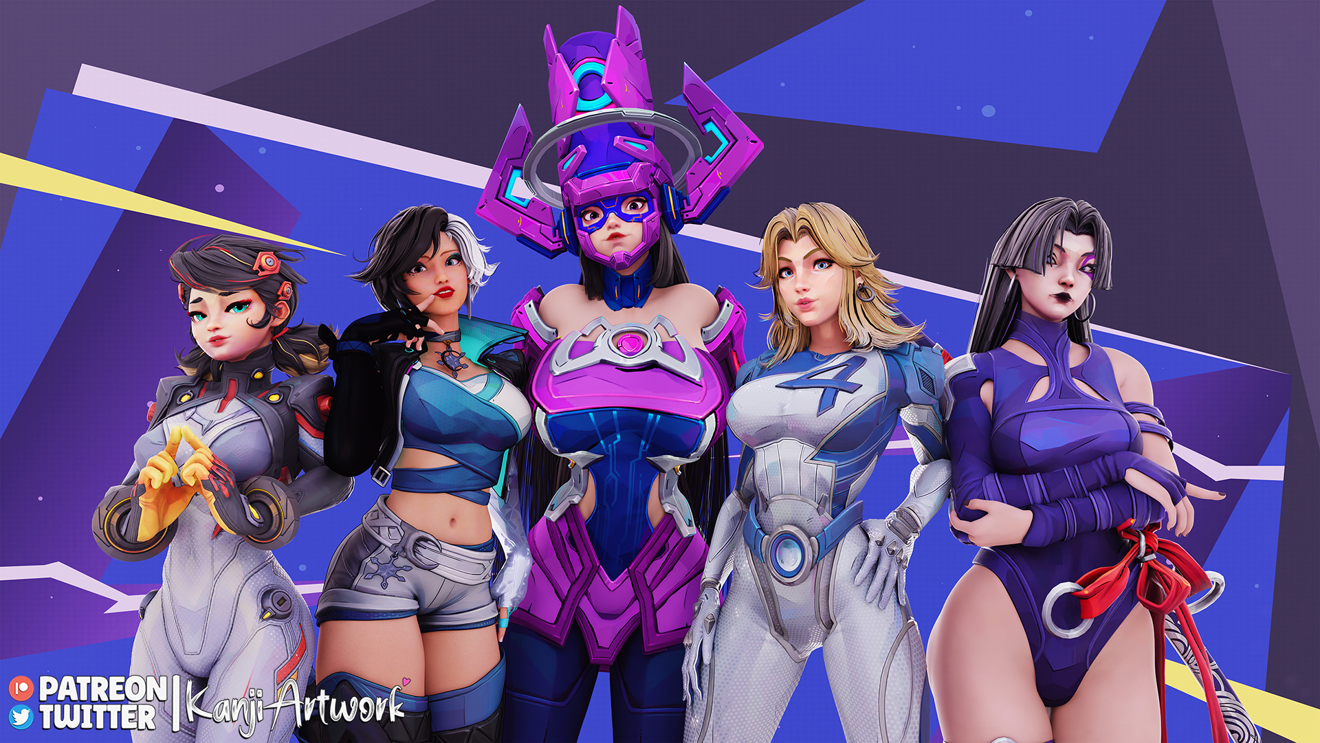 Rule34 – If it exists, there is porn of it / galacta, invisible woman, luna snow, peni parker, psylocke, sue storm / 10259234