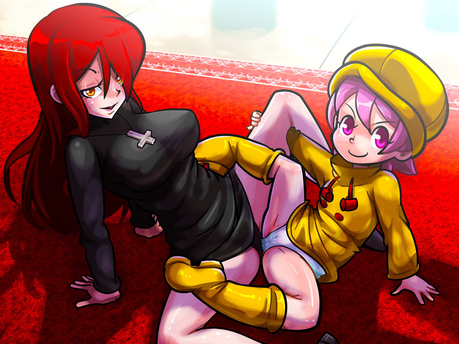 Rule34 – If it exists, there is porn of it / osamu yagi, ヒゲおじさん, parasoul, umbrella (skullgirls) / 528565