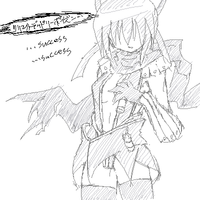 assassin cross (ragnarok online), miyazaki nodoka, mahou sensei negima!, ragnarok online, lowres, 00s, greyscale, monochrome, sketch, solo