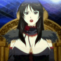 veratos, dance in the vampire bund, screencap, animated, animated gif, lowres, bouncing breasts, breasts, cleavage