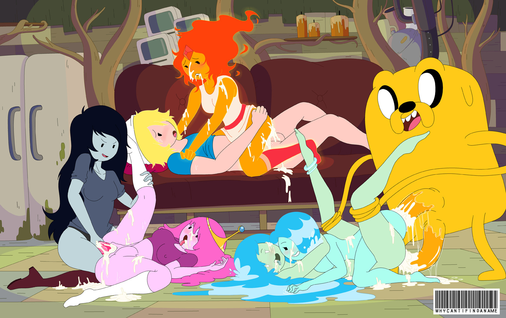 Rule34 – If it exists, there is porn of it / whycantifindaname, finn the human, flame princess, jake the dog, marceline, princess bubblegum / 529884