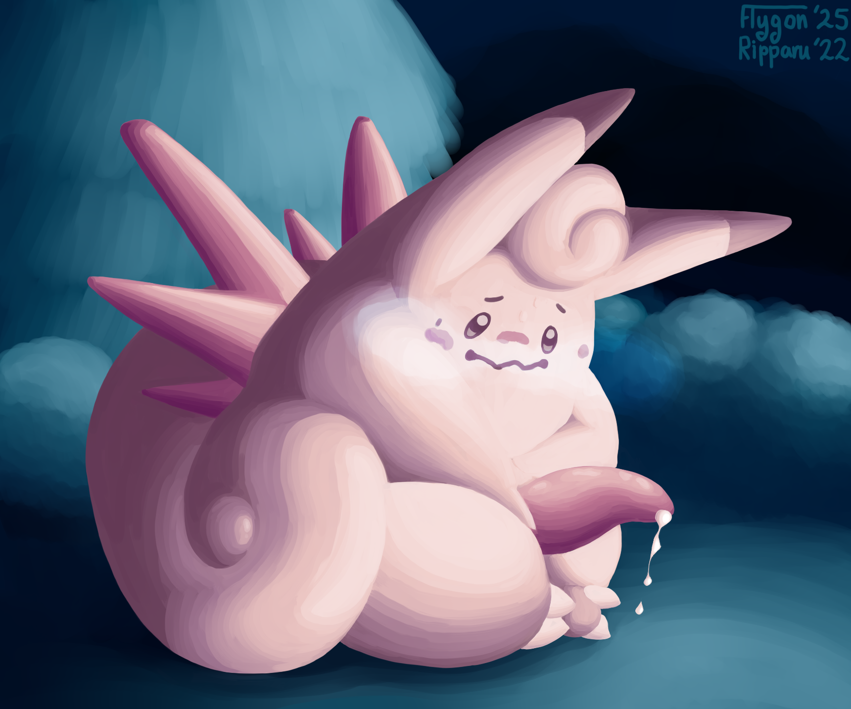Rule34 – If it exists, there is porn of it / flygon (artist), clefable, pokemon (species) / 10295093