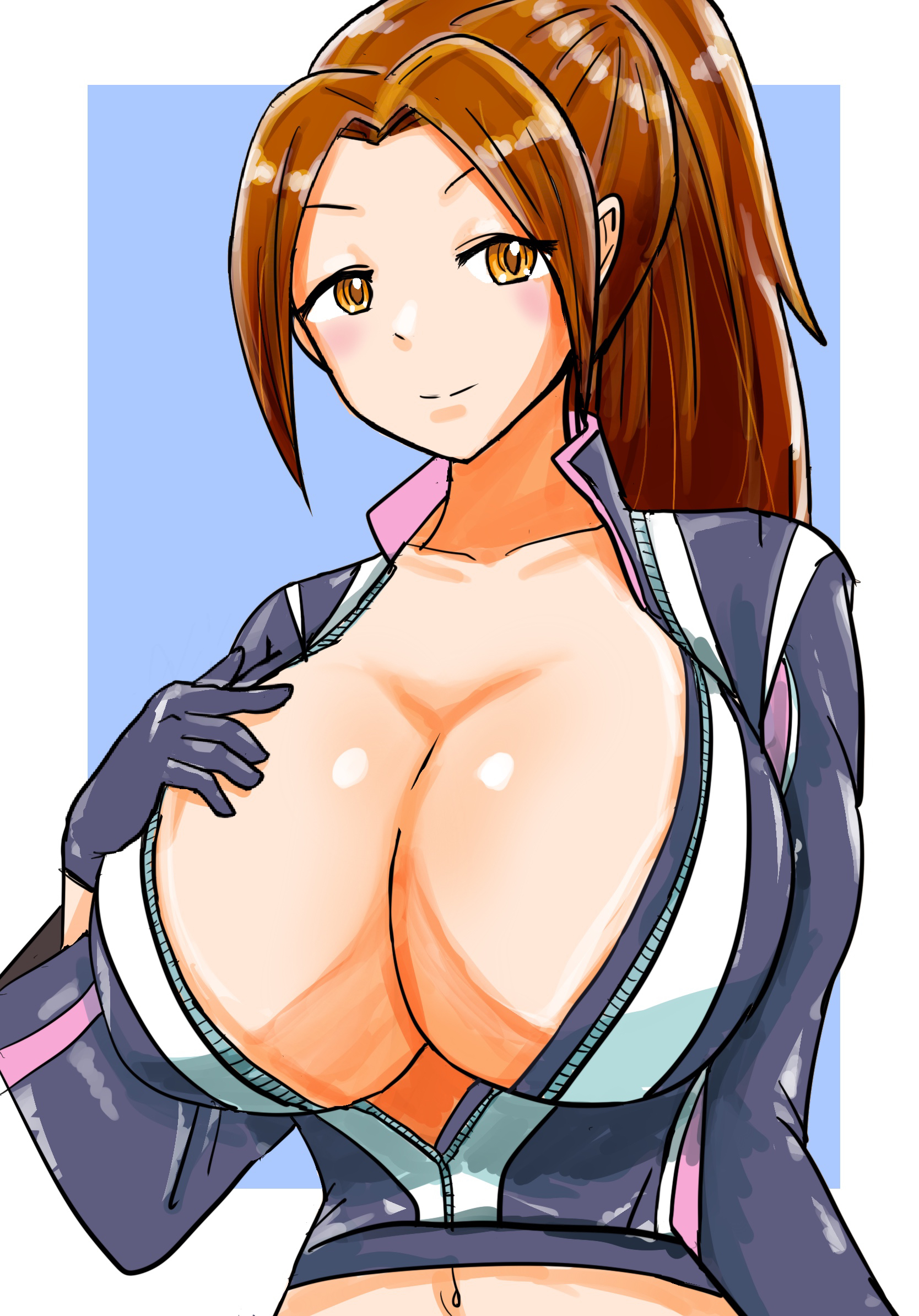 shiranui mai, fatal fury, fatal fury: city of the wolves, 1girl, breasts, large breasts, long hair
