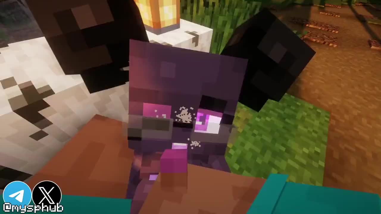 Rule34 – If it exists, there is porn of it / enderwoman, steve (minecraft) / 10303386