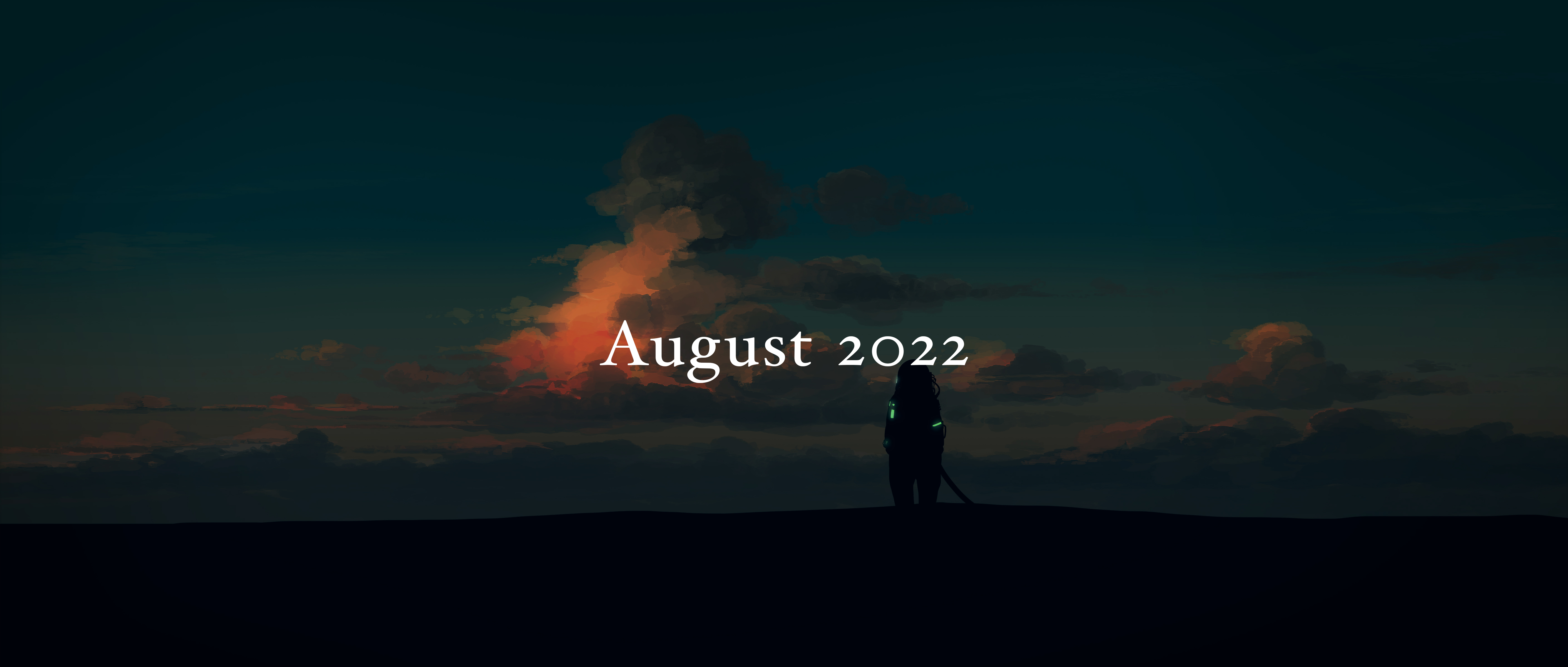 gracile, original, absurdres, commentary, english commentary, highres, 1boy, 2022, august, cloud, cumulonimbus cloud, outdoors, scenery, sky, solo, standing