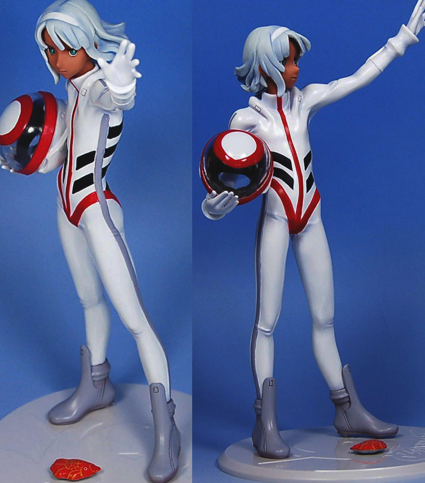 loran cehack, gundam, turn a gundam, photo (medium), figure, helmet, male focus, skinny, space suit, trap