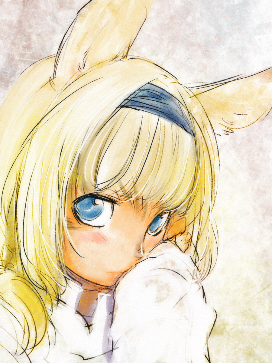 doraeshi, mithra (ff11), final fantasy, final fantasy xi, bad id, bad pixiv id, highres, 00s, 1girl, animal ears, blonde hair, blue eyes, blush, cat ears, female focus, solo