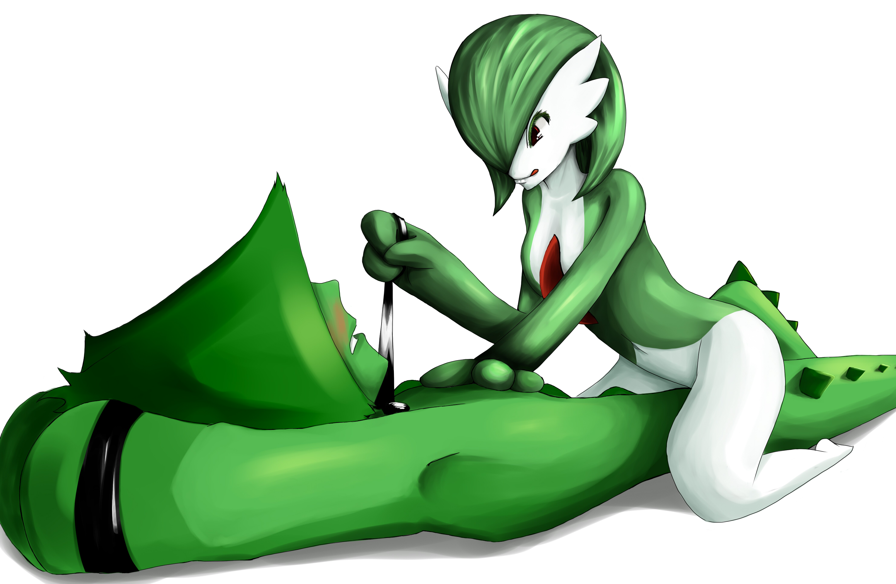 ouroboros (artist), cacturne, gardevoir, nintendo, pokemon, highres, tagme, gen 3 pokemon, pokemon (creature)