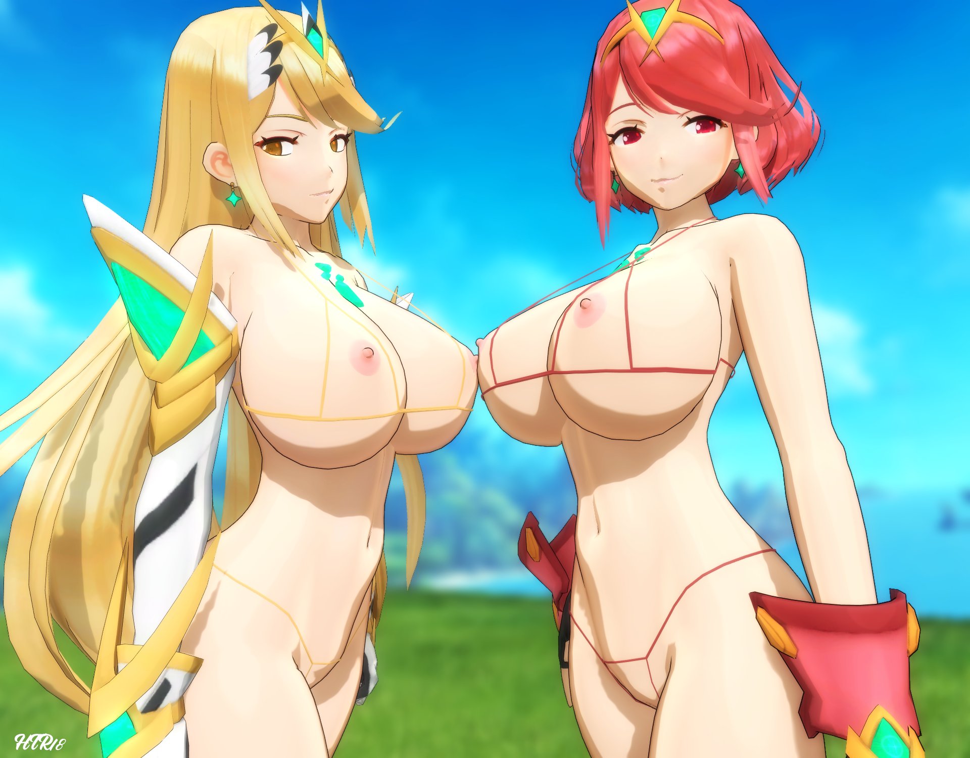 Rule34 – If it exists, there is porn of it / mythra, pyra / 10347535